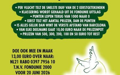FondUnie 2000 Marathon Inschrijving sluit bijna!